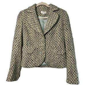 LOFT‎ Ann Taylor Wool Blend Tweed Blazer Jacket Women's Size 2 Career 16"x23"